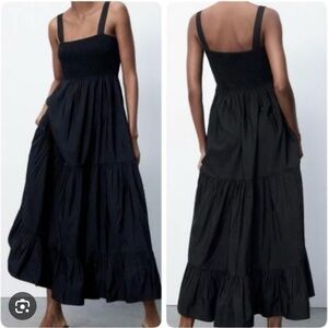Zara dress black midi